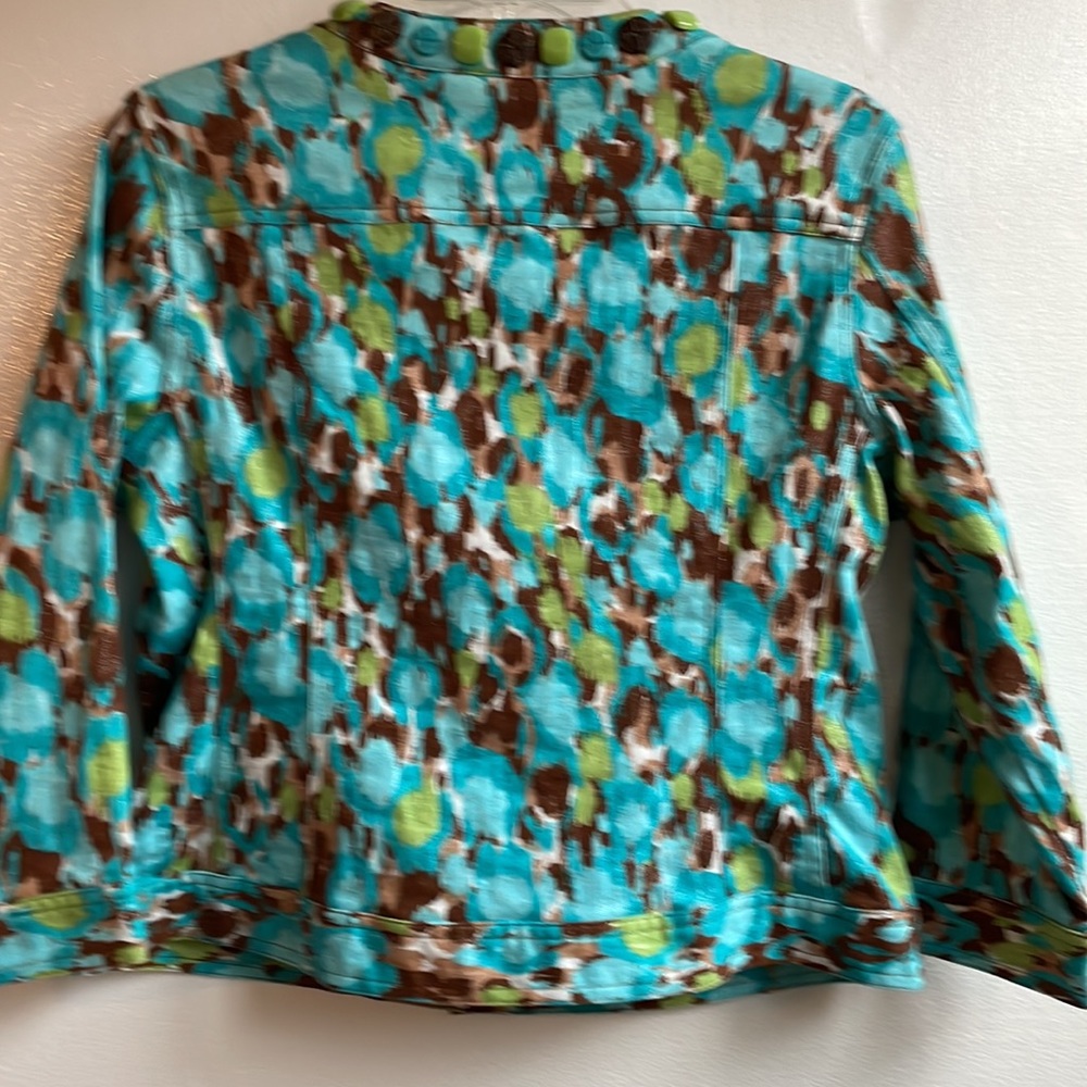 Ruby Rd. Beaded Neck Button Front 4 Pocket Short … - image 3